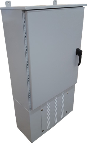 stainless steel enclosure protecting electrical componenets